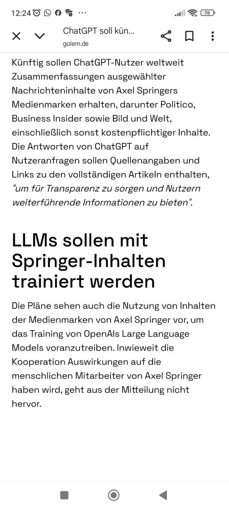ChatGPT und Springer. 