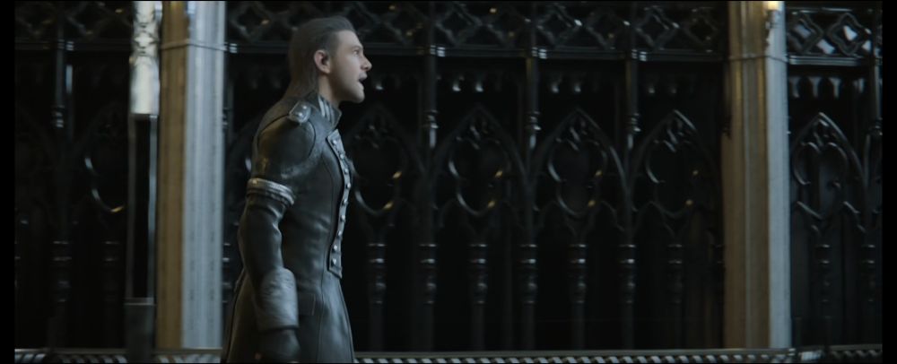 Nyx approaches Regis, unarmed.