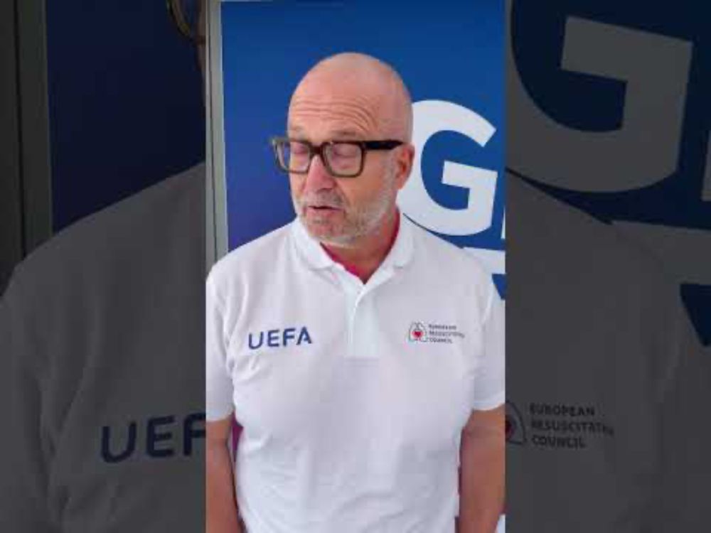 Presenting Dr Zoran Bahtijarević, UEFA Chief Medical Officer, on #GetTrainedSaveLives. #football
