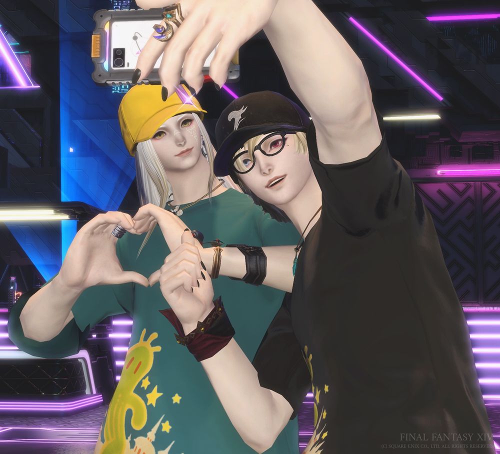 Screenshot of Bijou and Azi taking a selfie at Solution 9