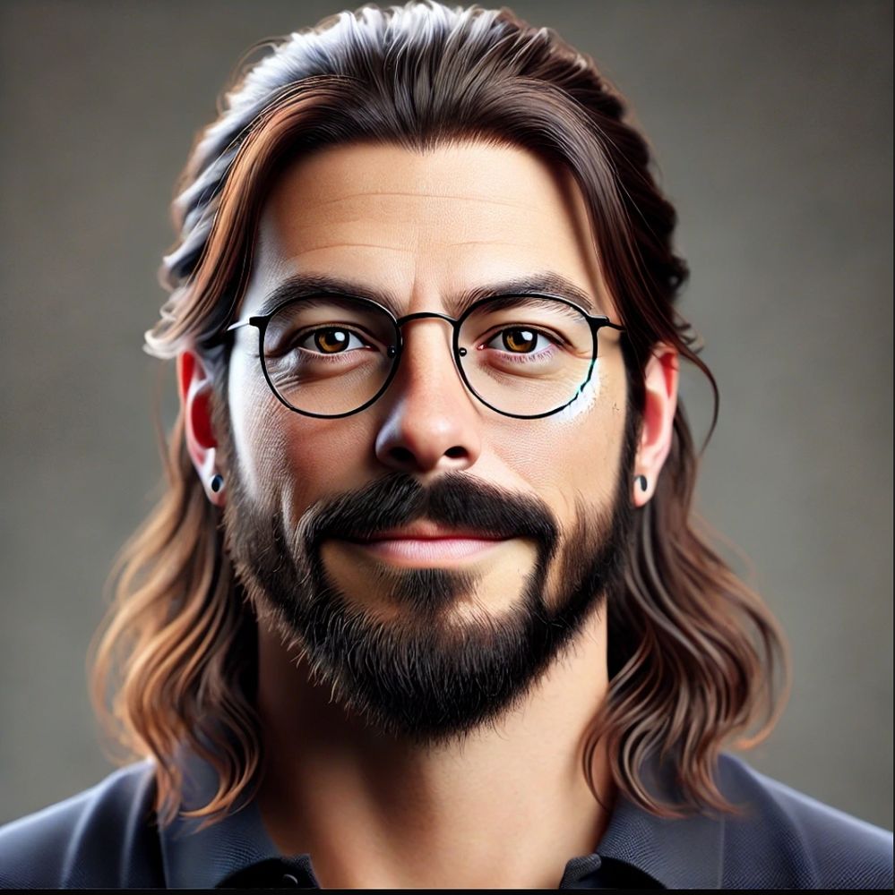 KI-generiertes Bild eines Mannes, der wie eine freundlich guckende Mischung aus den genannten Persönlichkeiten aussieht.