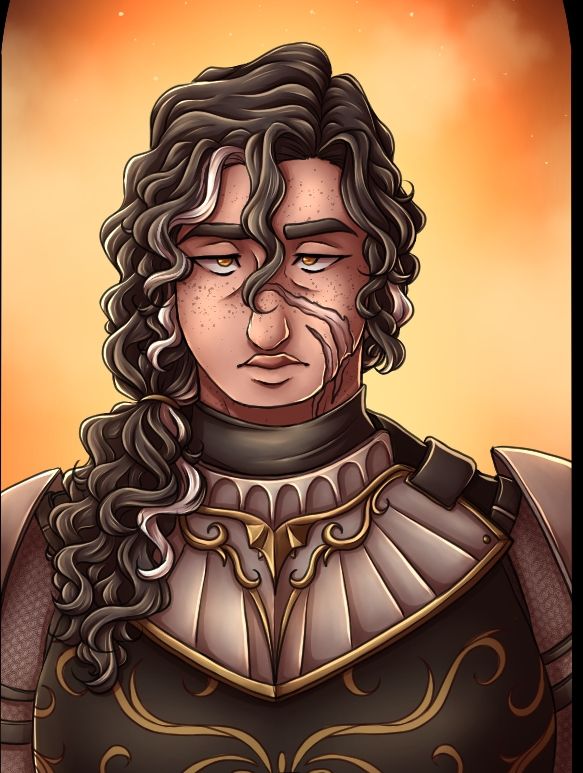 Closeup of Ferne, my fighter OC from Baldur's Gate 3 