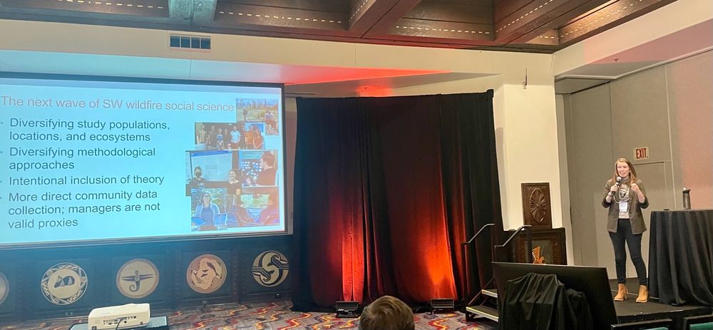 Dr Edgeley presenting on social science