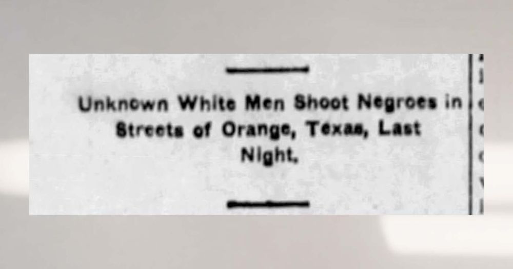 Jun. 5, 1910 | White Mob Kills Two Black Men Walking Home in Texas