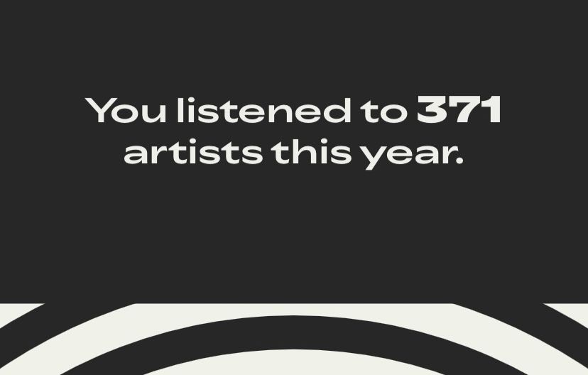 You listened to 371 artists this year.