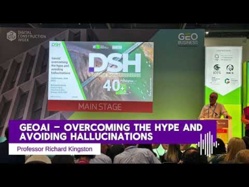 GeoAI – overcoming the hype and avoiding hallucinations | Professor Richard Kingston at GEOBusiness