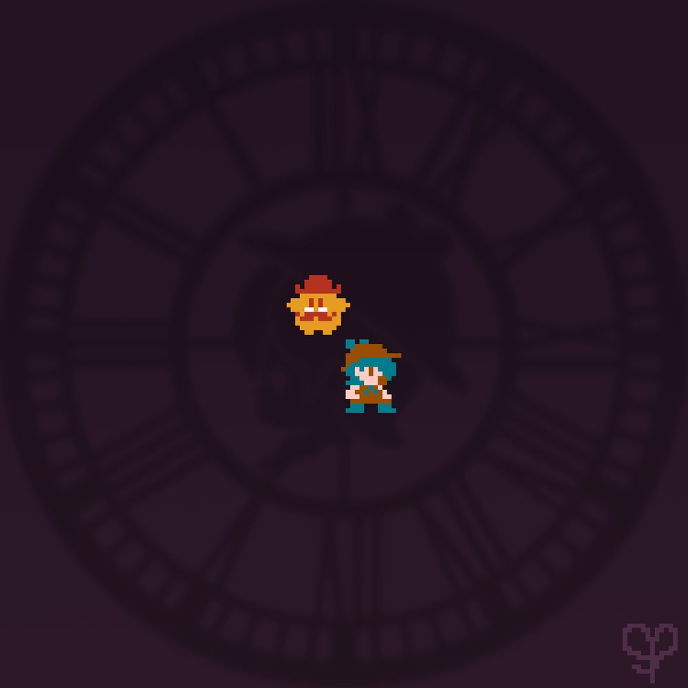 These pixelated sprites of Detective Baby Rosalina and Dr. Luma are in an 8-bit style. Detective Baby Rosalina's palette is a pale skin tone, brown, and a dark teal, while Dr. Luma's is a warm yellow, a brick red, and white.