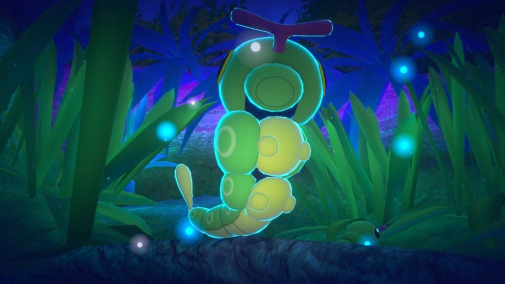 Image from New Pokémon Snap featuring Caterpie