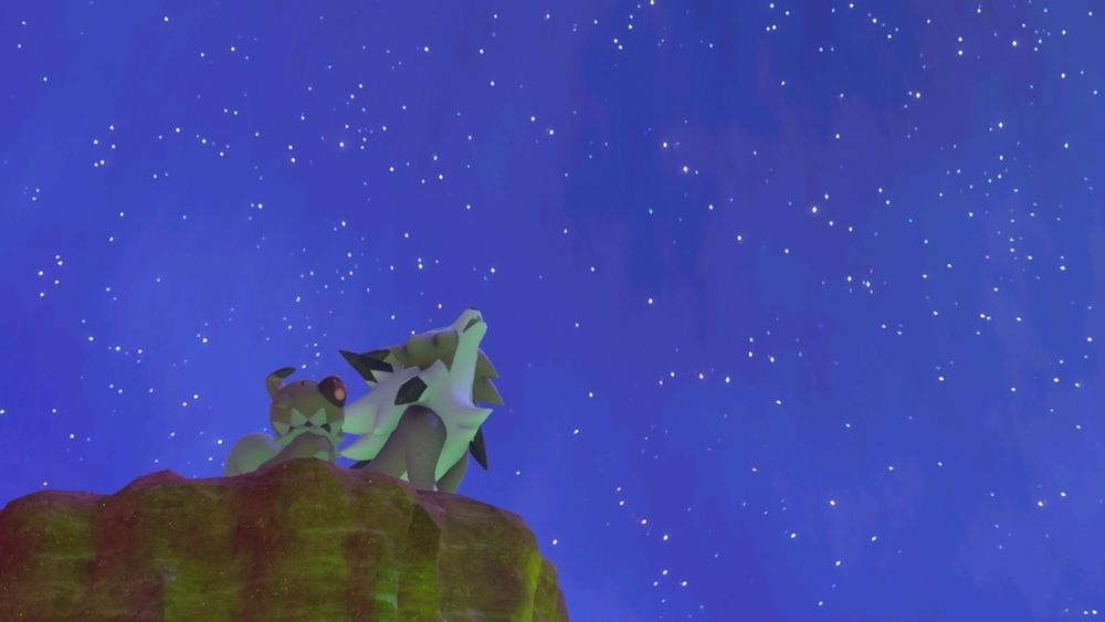 Image from New Pokémon Snap featuring Rockruff, Lycanrok