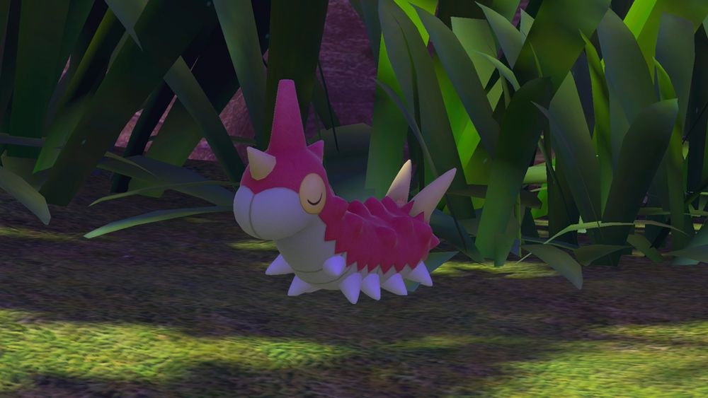 Image from New Pokémon Snap featuring Wurmple