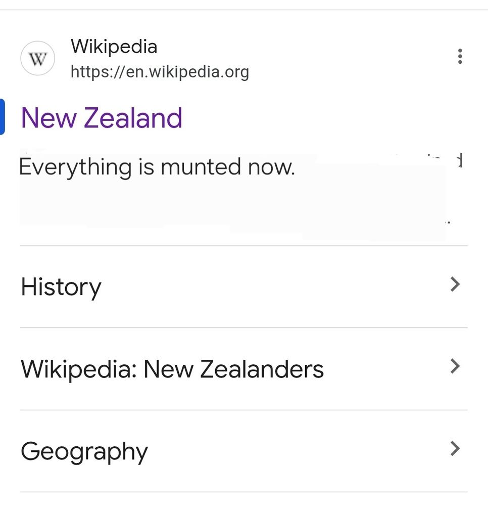 The Wikipedia summary pages for AoNZ reads: 