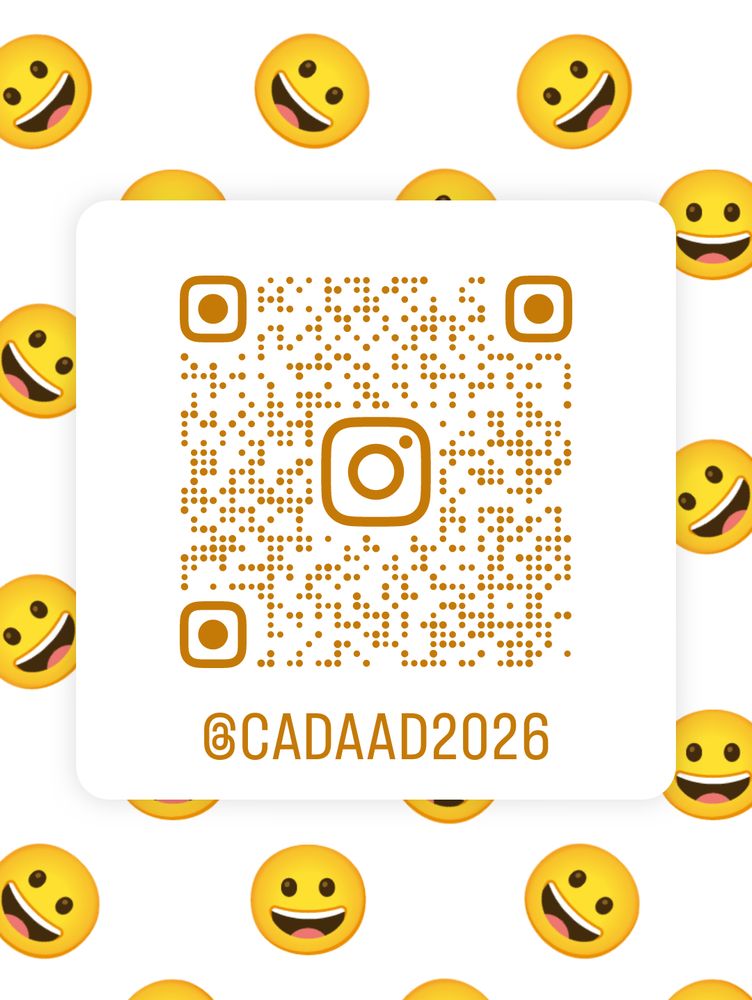 QR code to our Instagram profile, whose username is @cadaad2026