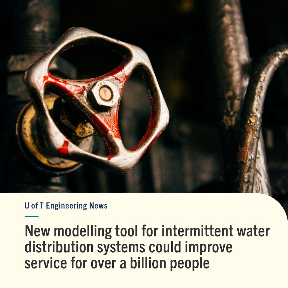 U of T Engineering News: New modelling tool for intermittent water distribution systems could improve service for over a billion people (photo of a tap you twist)