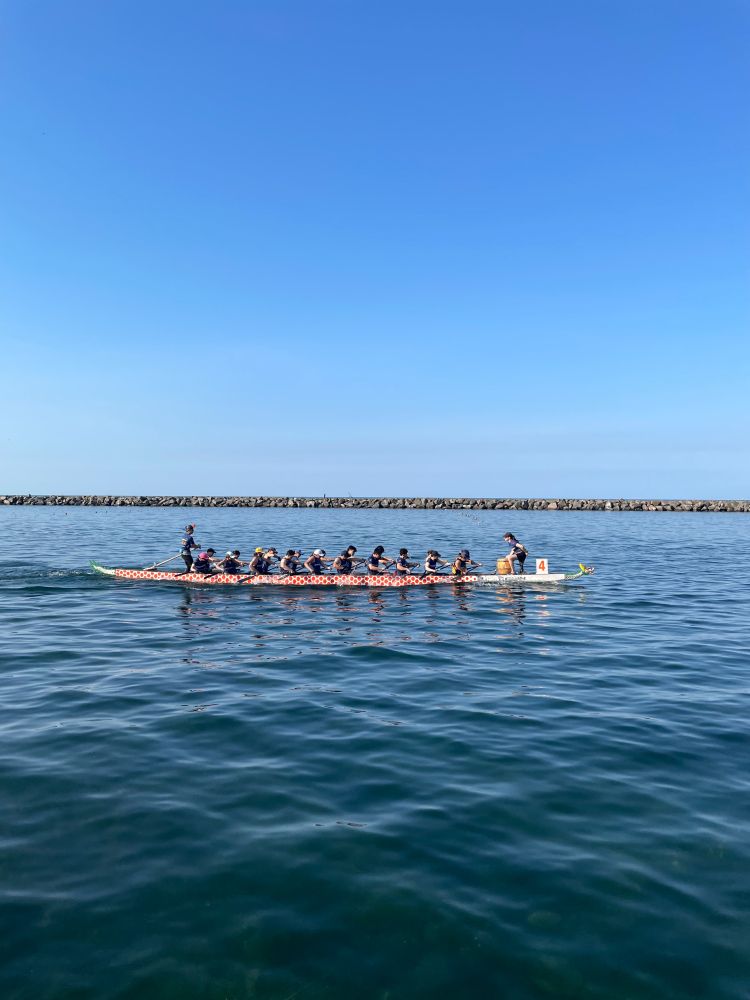 Skule Dragon Boat team on the water