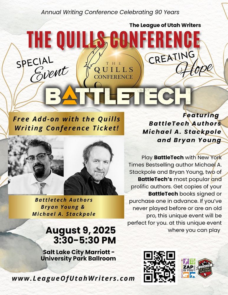Meet Michael Stackpole and Bryan Young at The Quills Conference on August 9th!
