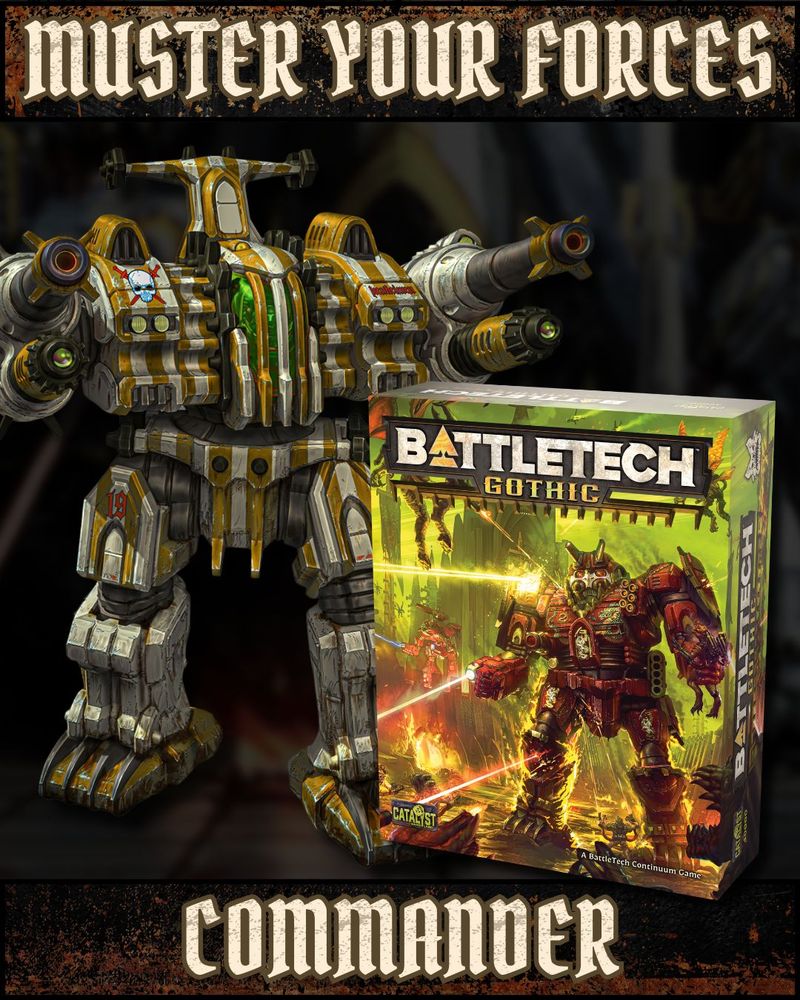 Enter the Endless War with your valiant BattleMech steed with the BattleTech Gothic boxed set! Available now!