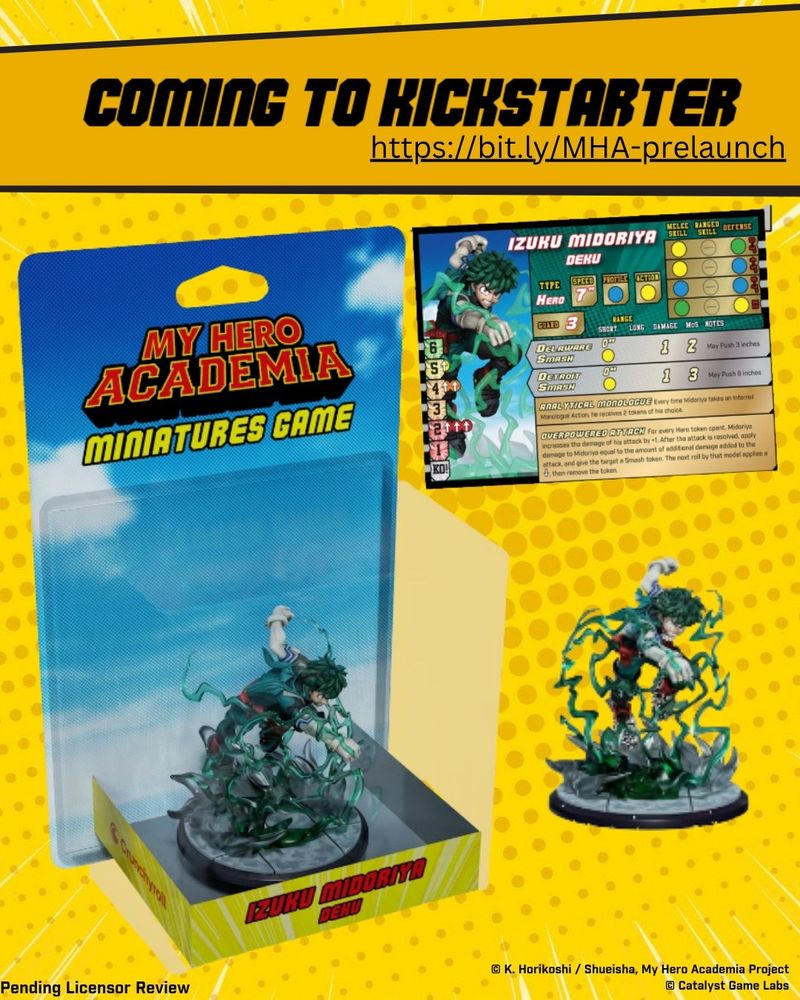 Become a hero with the My Hero Academia: Miniatures Game, coming to Kickstarter!