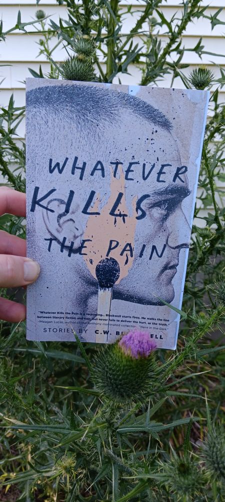 Cover of C.W. Blackwell's WHATEVER KILLS THE PAIN, short story collection. 