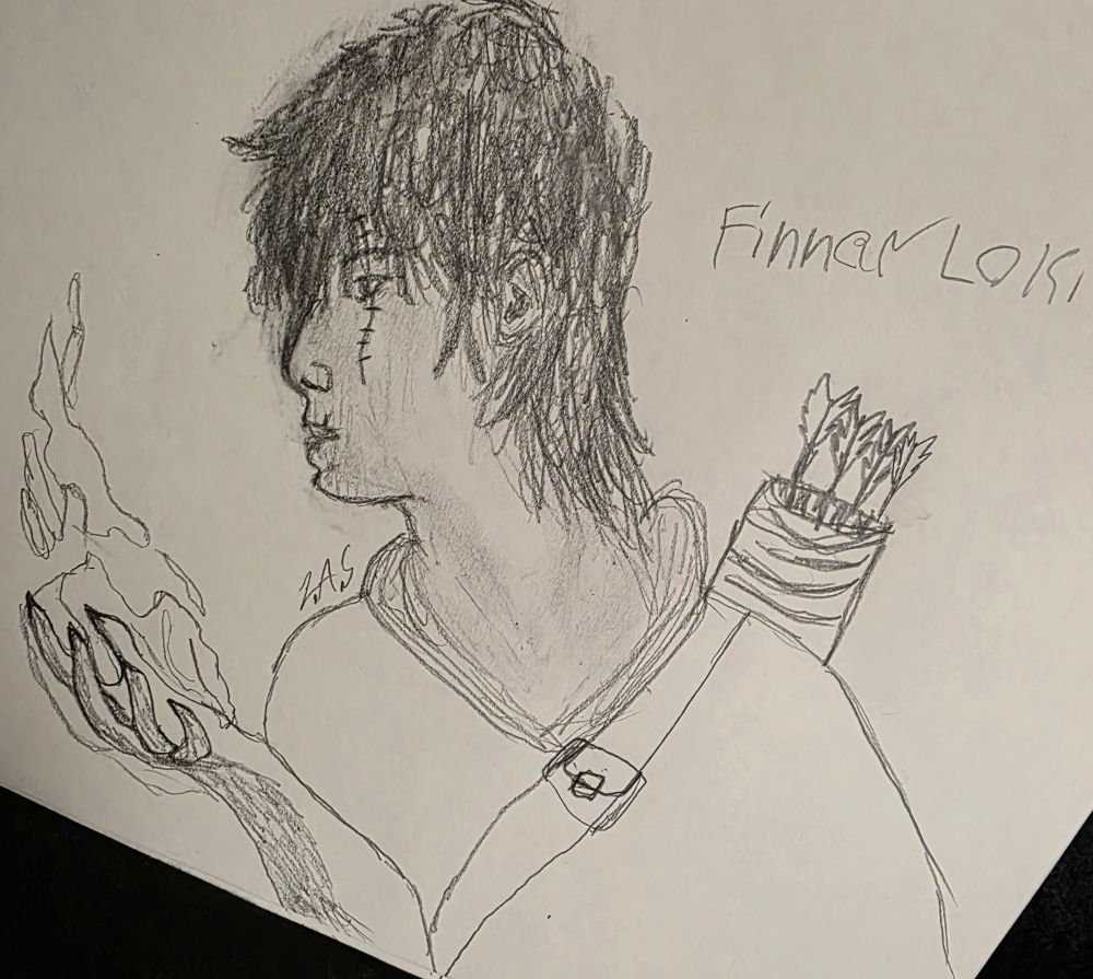 Pencil drawing of Finn