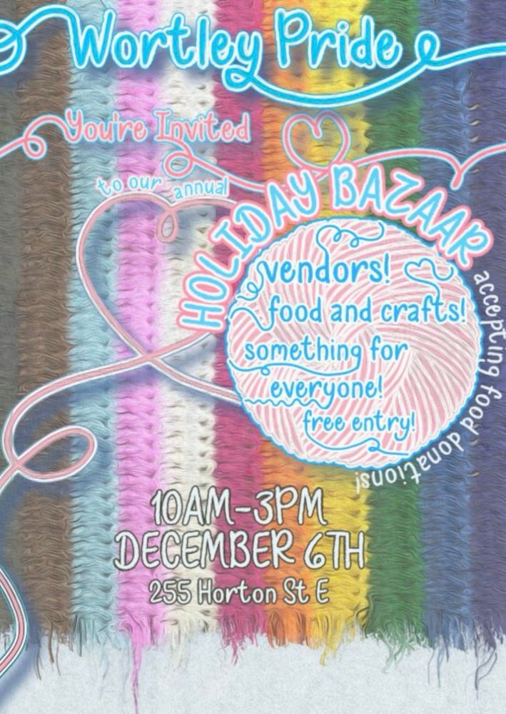 Wortley Pride Holiday Bazaar flyer.