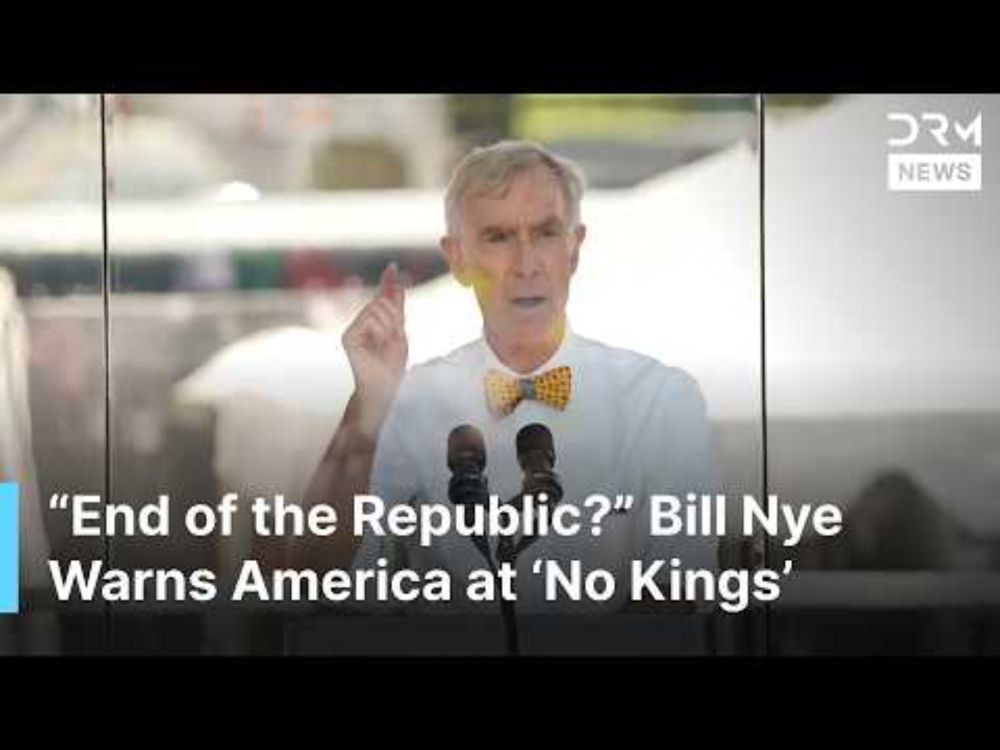 Bill Nye the Science Guy Delivers Historic Speech at D.C. No Kings Protest Against Trump | AC1G