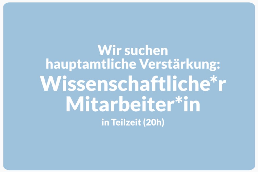 Stellenausschreibung — Deutsche Gesellschaft für ME/CFS