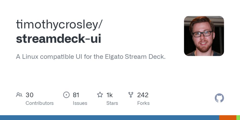 GitHub - timothycrosley/streamdeck-ui: A Linux compatible UI for the Elgato Stream Deck.