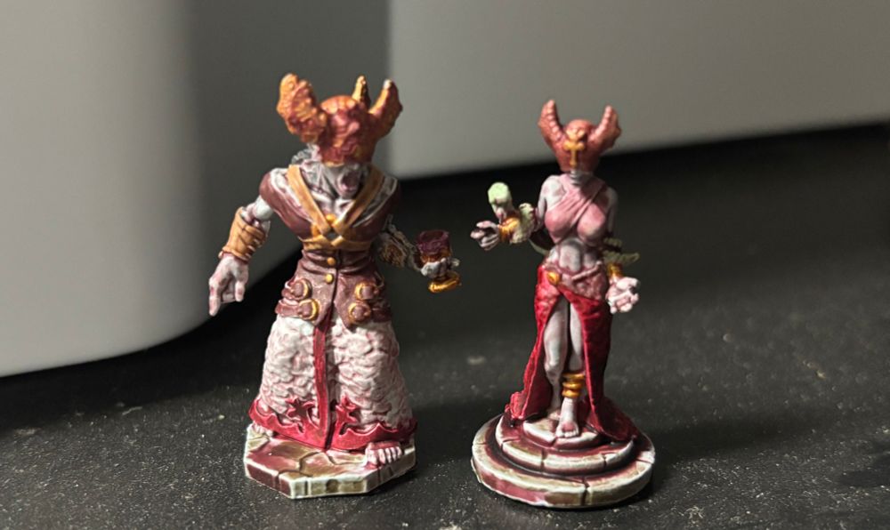 The two Strigoi models from the Armata Strigoi board game. Also fully painted. 