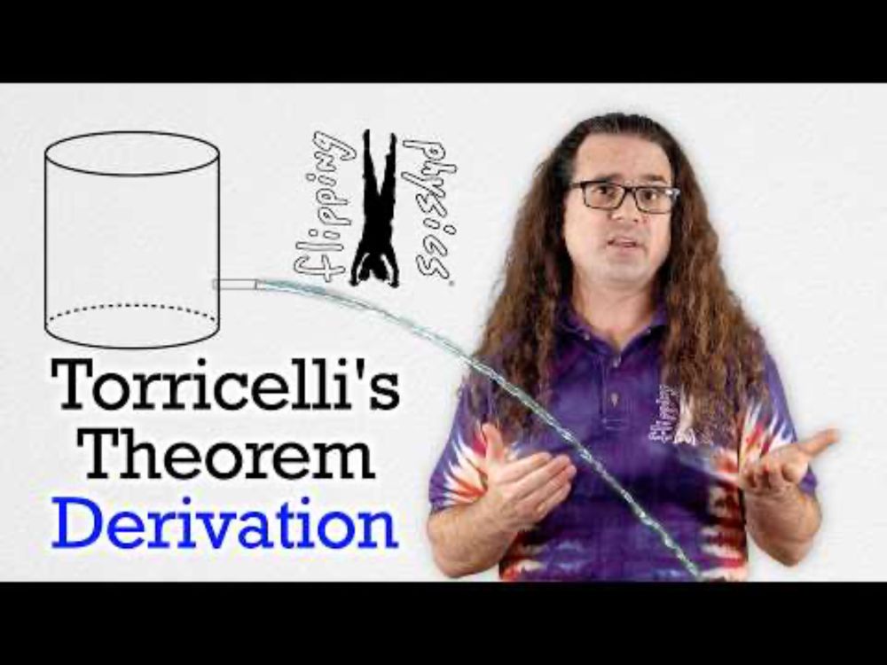 Deriving Torricelli's Theorem using Bernoulli's Equation