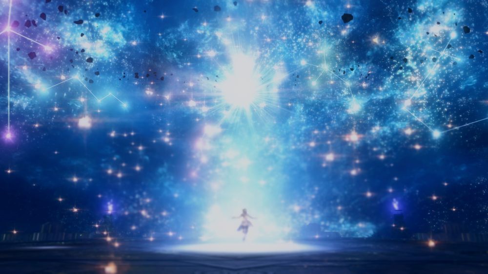 A screenshot of my FFXIV character Altruizine, using the Astrologian Limit Break.
