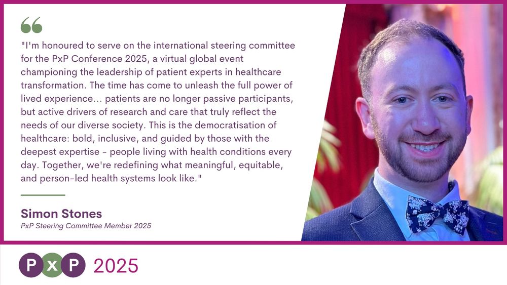 I'm honoured to serve on the international steering committee for the PxP Conference 2025, a virtual global event championing the leadership of patient experts in healthcare transformation. The time has come to unleash the full power of lived experience... patients are no longer passive participants, but active drivers of research and care that truly reflect the needs of our diverse society. This is the democratisation of healthcare: bold, inclusive, and guided by those with the deepest expertise - people living with health conditions every day. Together, we're redefining what meaningful, equitable, and person-led health systems look like."