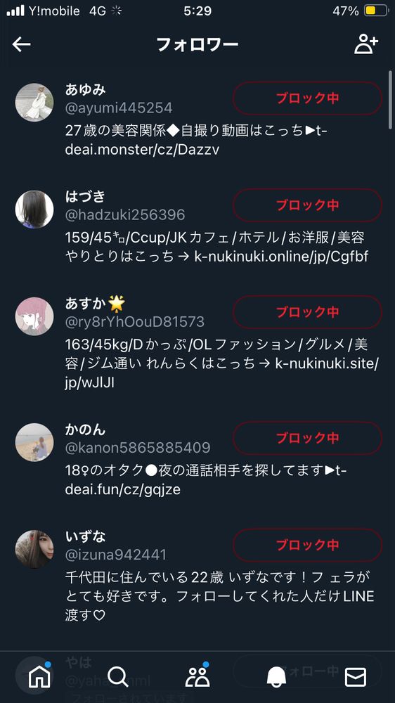 インプレッションゾンビ垢の集団