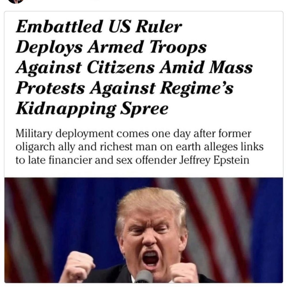 Trump directs troops  against US citizens.
