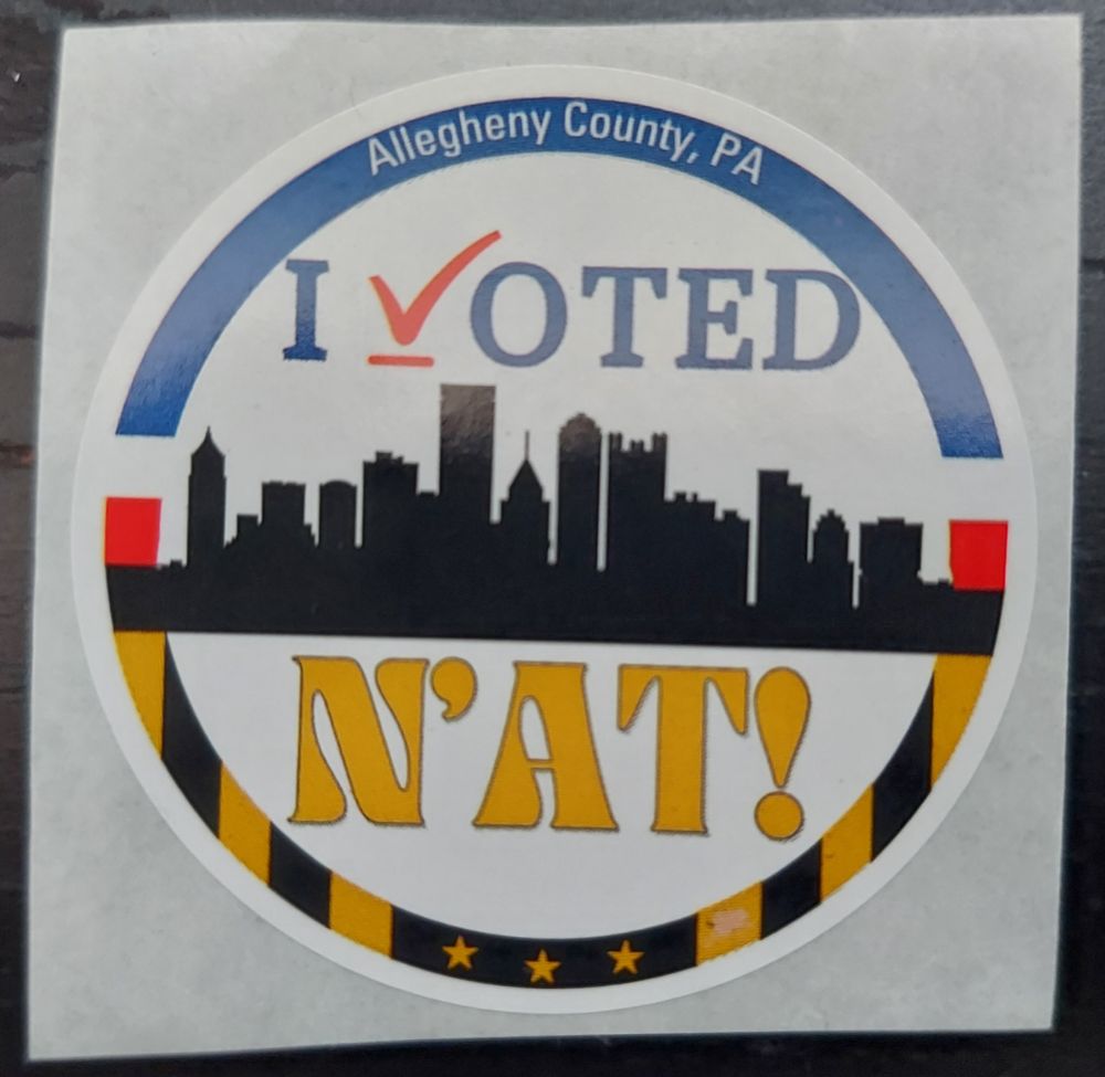 Photo of "I voted" sticker