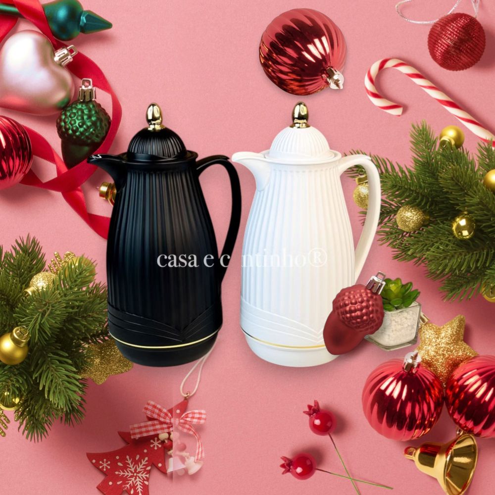 Garrafa térmica com Cabo de Madeira 