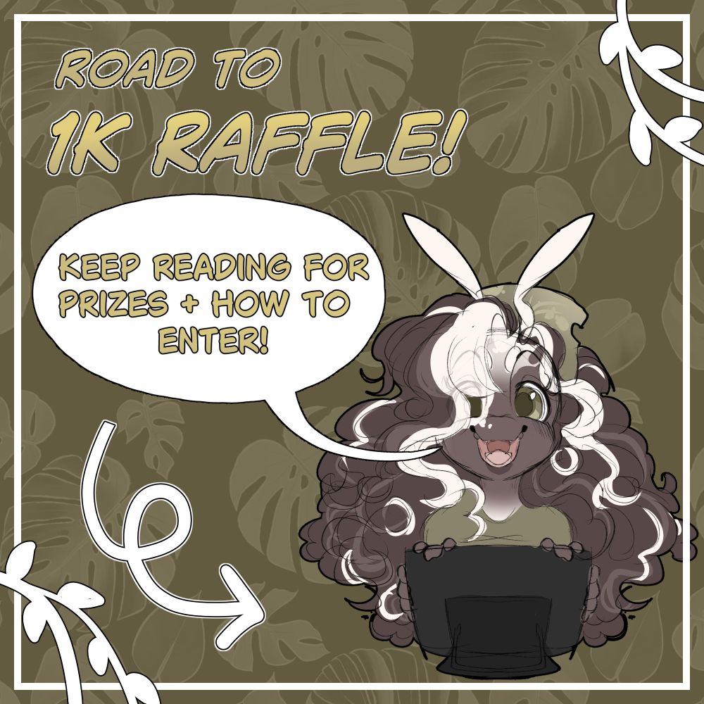 Road to 1k raffle - Keep reading for prizes + how to enter!