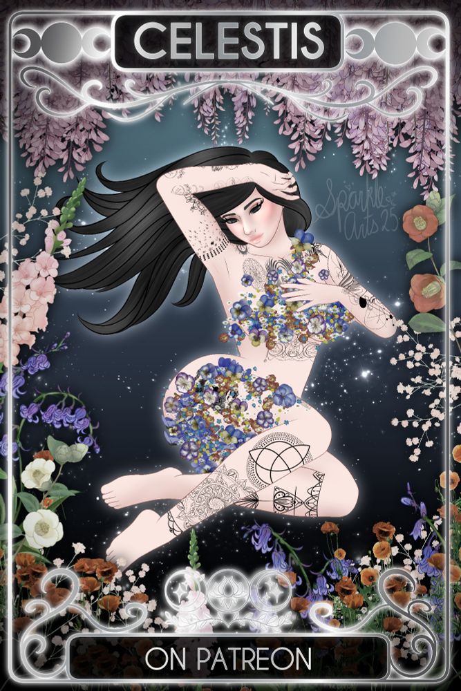 Yana covered in flowers