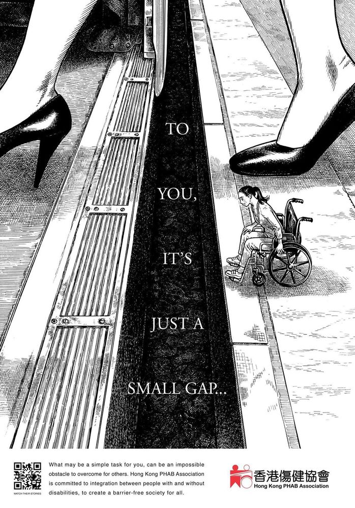 To you, it's just a small gap... what may be a simple task for you could be an impossible distance for others to overcome.  