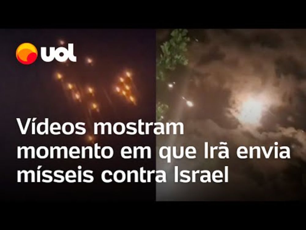 Irã ataca Israel: Vídeos mostram momento em que mísseis passam pelo Domo de Ferro