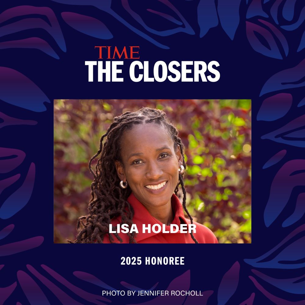 Graphic of TIME 'The Closers' List logo and photo of Lisa Holder.