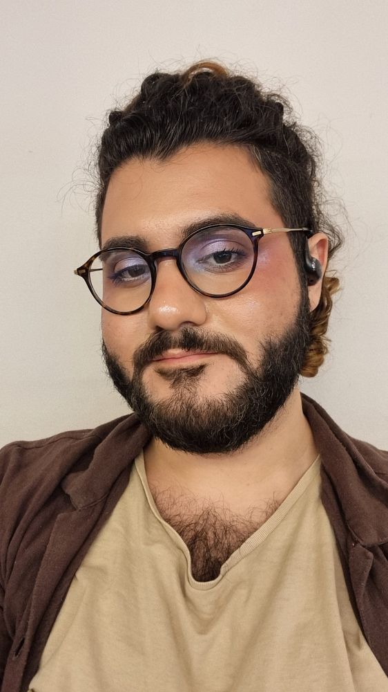 A more editorial purple look