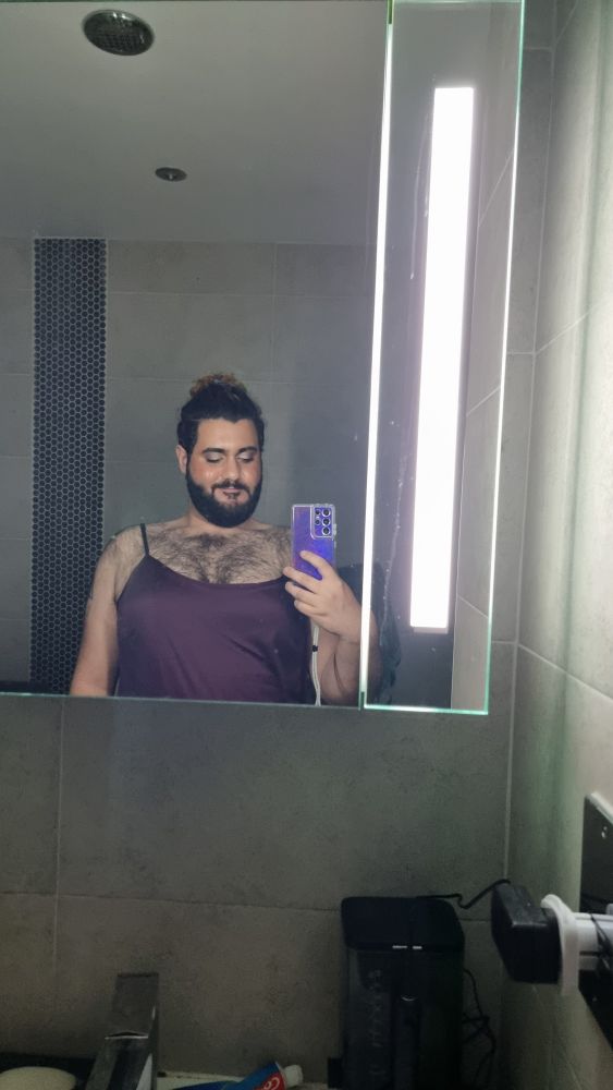 A mirror selfie of myself