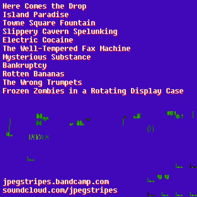 Reverse cover for “CPU Jams, volume 1”