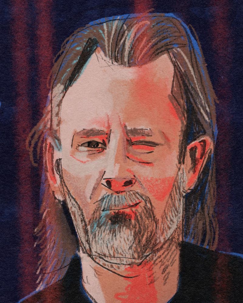Illustration of Thom Yorke
