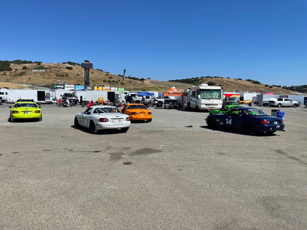 a bunch of miatas