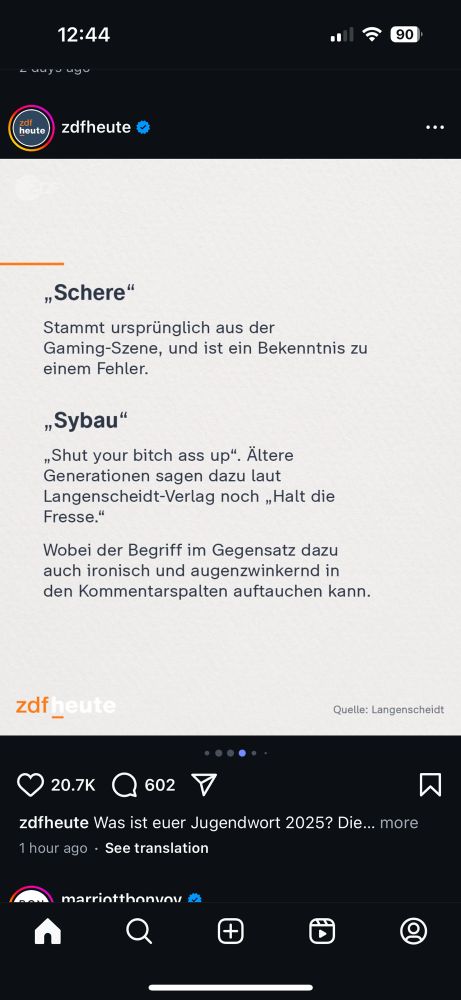 „Sybau"
„Shut your bitch ass up". Ältere Generationen sagen dazu laut Langenscheidt-Verlag noch „Halt die Fresse."
Wobei der Begriff im Gegensatz dazu auch ironisch und augenzwinkernd in den Kommentarspalten auftauchen kann.