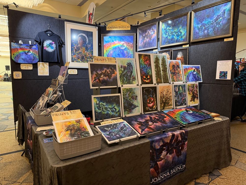 Photo of my vendor booth setup 