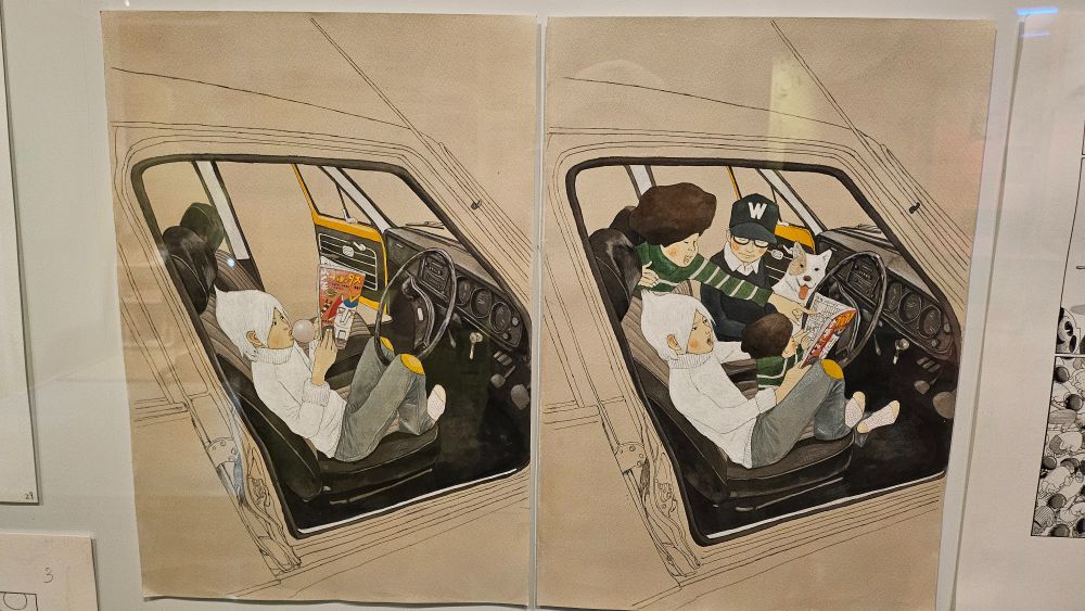 color illustrations from Taiyo Matsumoto's Sunny