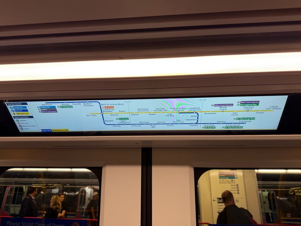 New LCD screens over the door