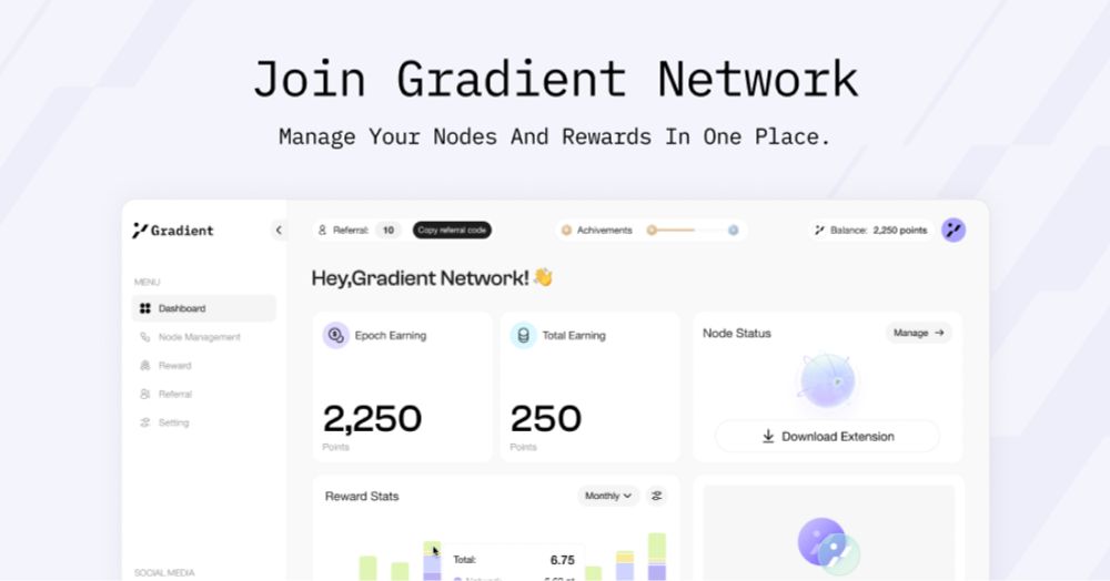 Gradient Network Dashboard